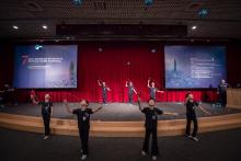 A yoyo performance at the opening ceremony